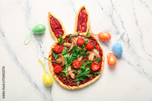 Creative easter bunny shape...