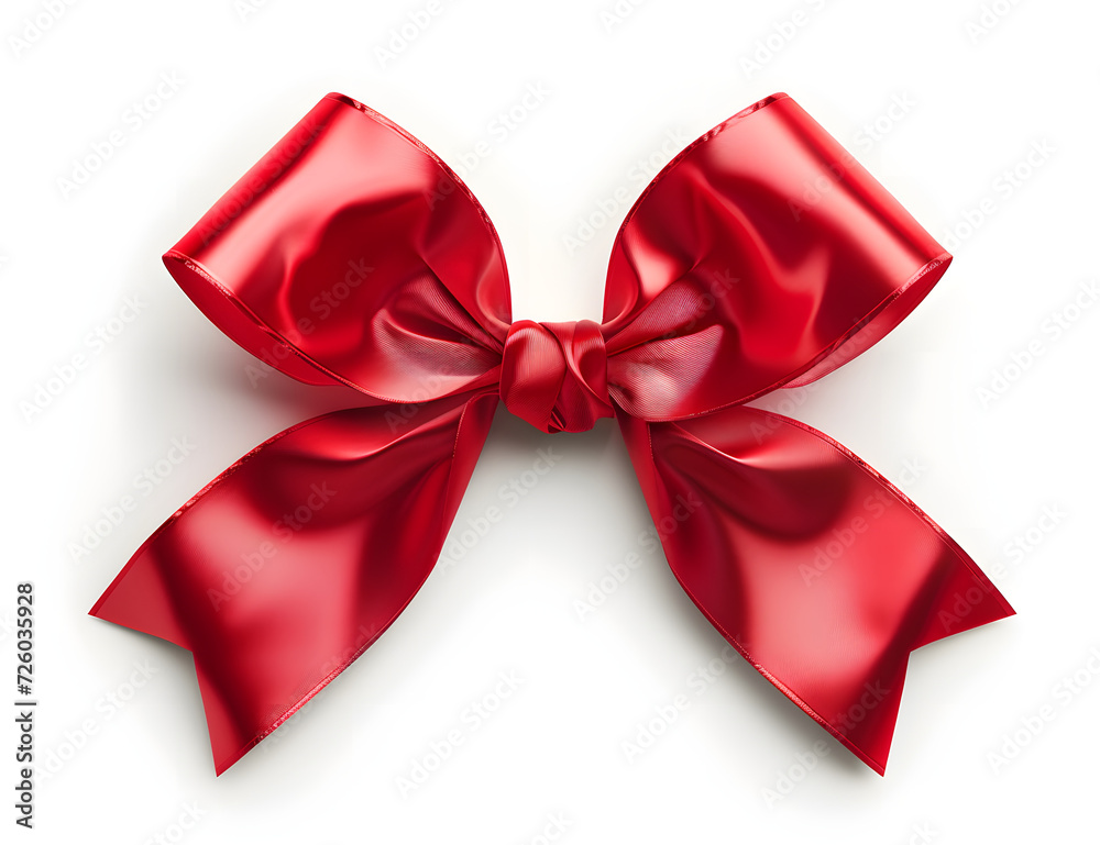 red bow isolated on a white background red bow isolated on a white background