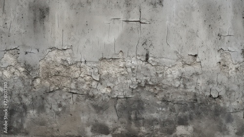 Concrete wall surface texture, rough surface cracks. old building background wallpaper