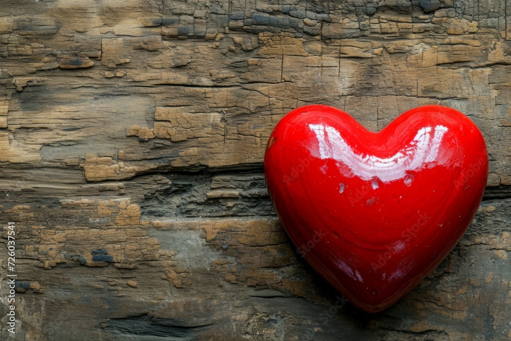 Wooden heart. Background with selective focus and copy space Wooden heart. Background with selective focus and copy space