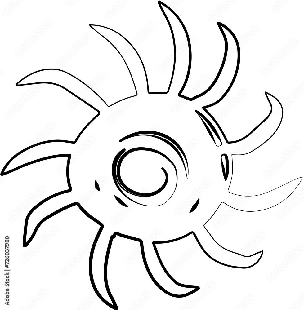 Sun symbols hand drawn. Summer icon design Sun symbols hand drawn. Summer icon design