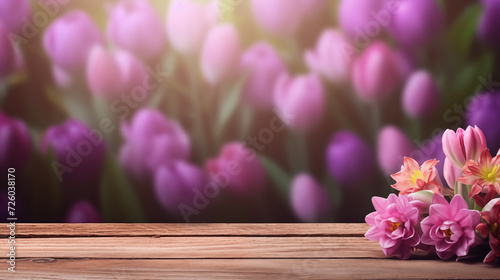 Flower background with copy space area, for writing content. White screen background with floral decoration, suitable for a spring theme background. © Dentma Art