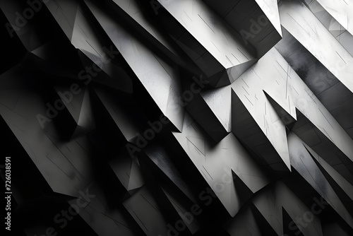 a black and white abstract angular wallpaper