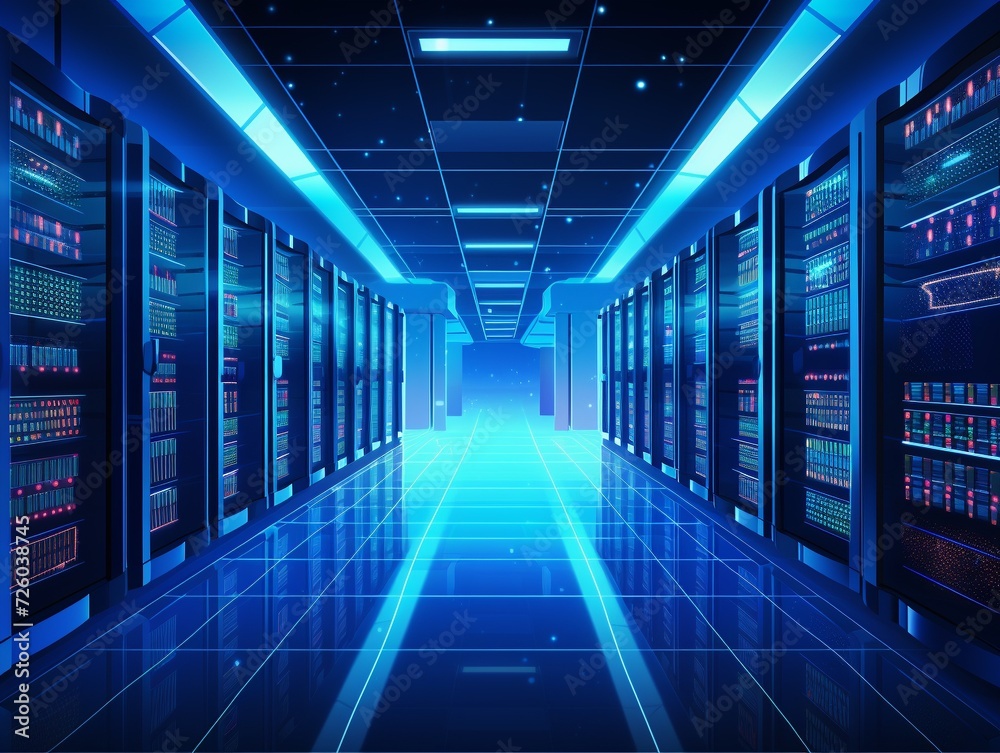 Data server center background Data server center background
