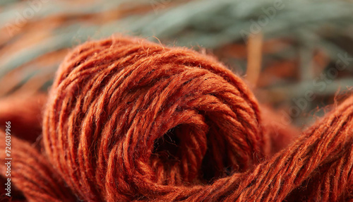 close up of yarn