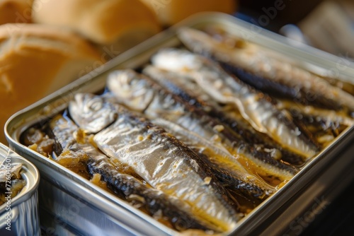 Canned seafood like sardines is a healthy and convenient option for picnics or packed lunches packed with essential oils and nutrition found in g