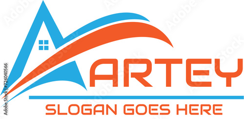 home remodeling logo, renovation emblem, construction design mark, modern home 
