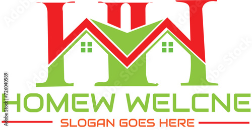 home remodeling logo, renovation emblem, construction design mark, modern home 