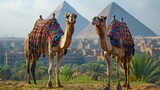 Egypt's two vibrant camels