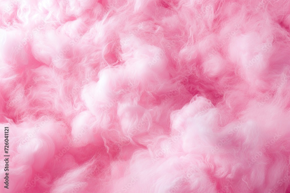 Background of pink fluffy cotton candy
