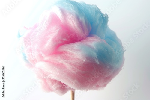 White background with cotton candy photo