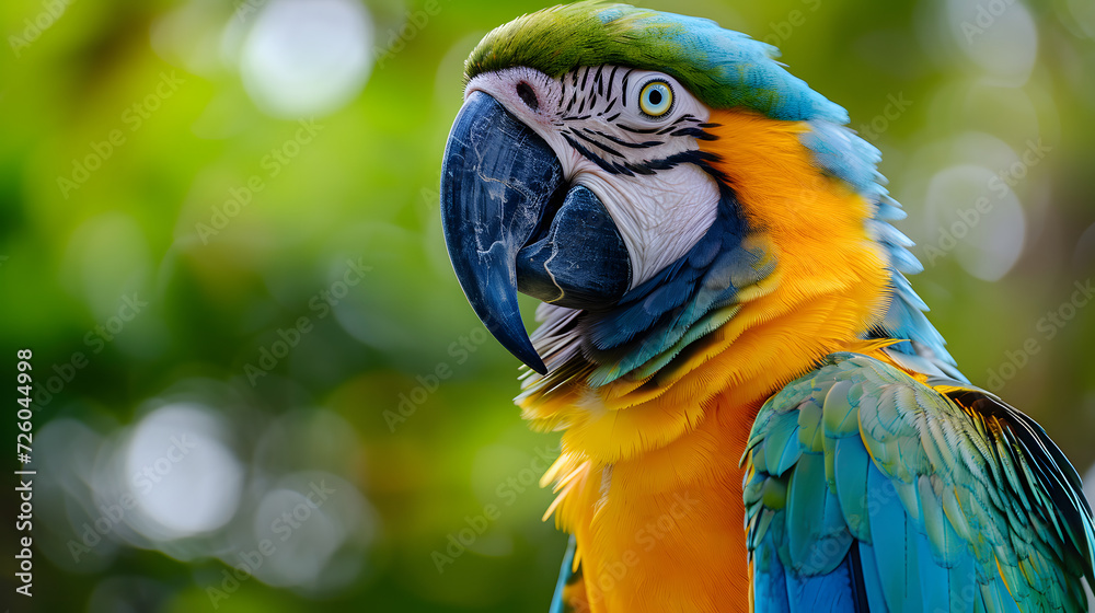 Close-up of a colorful parrot