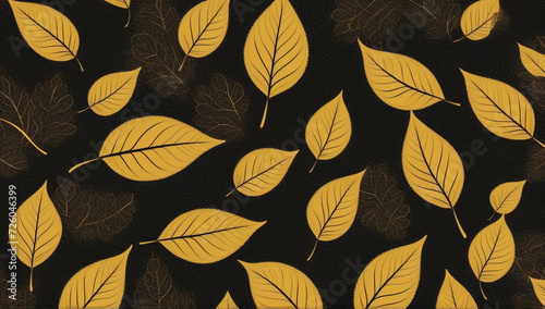 autumn leaves seamless pattern