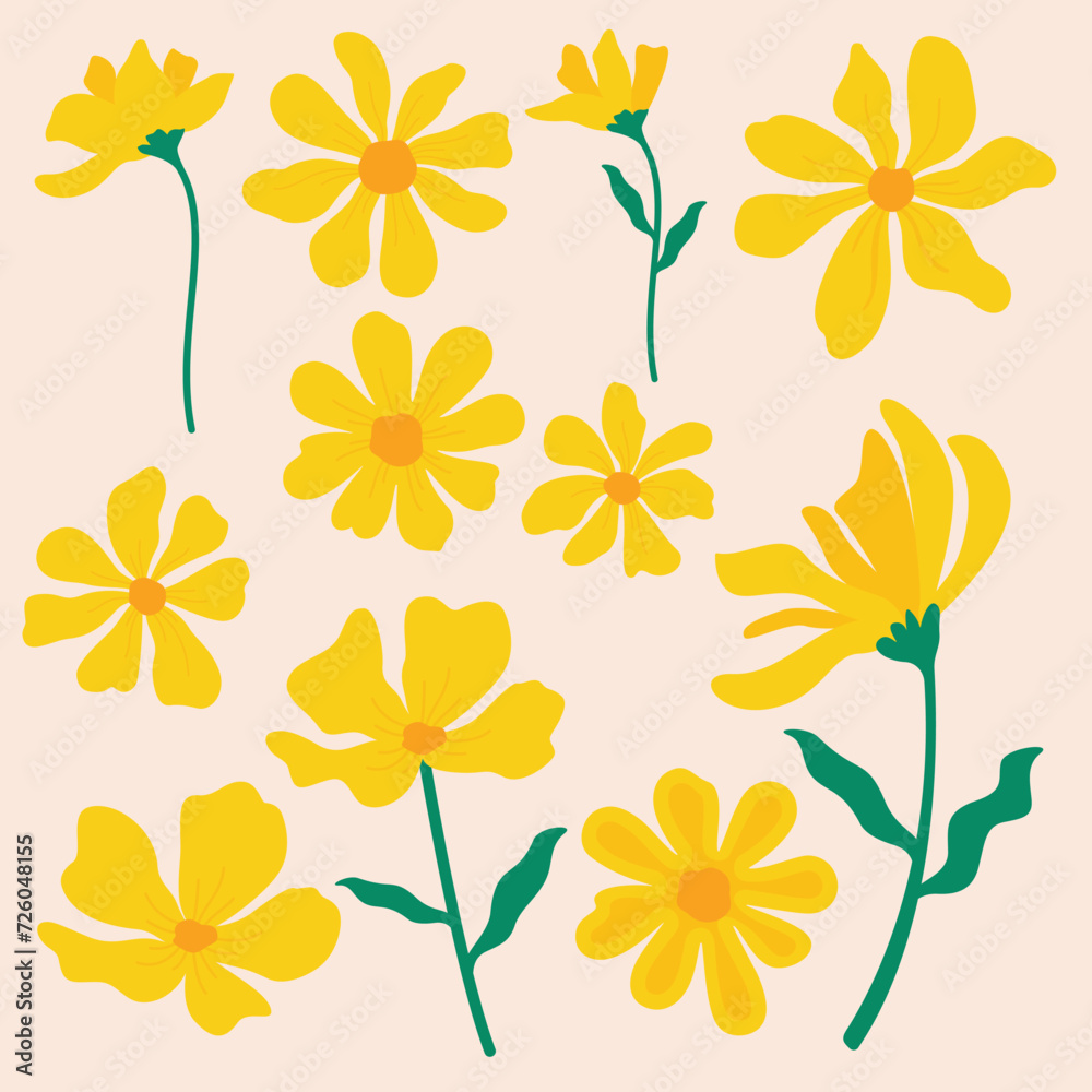 Fototapeta premium seamless background with flowers