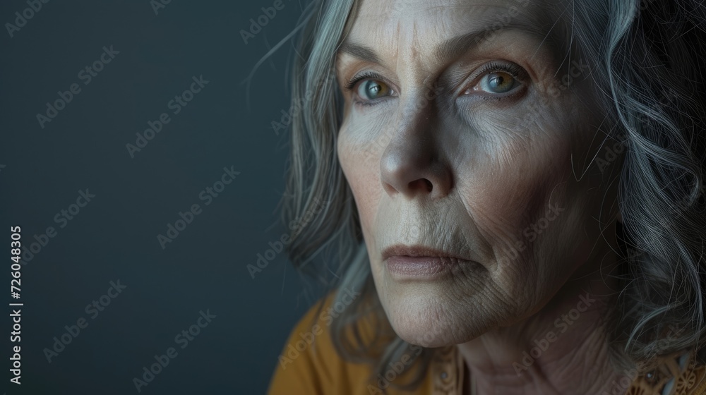 A transgender individual in their 50s gracefully embracing their unique journey and confidently owning their identity.