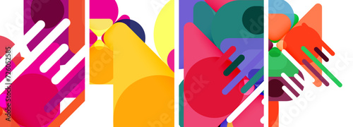 Geometric elements abstract backgrounds for wallpaper, business card, cover, poster, banner, brochure, header, website