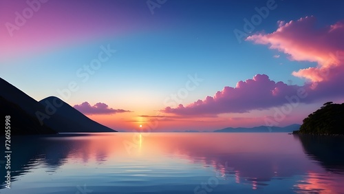sunset over the sea © art stocks