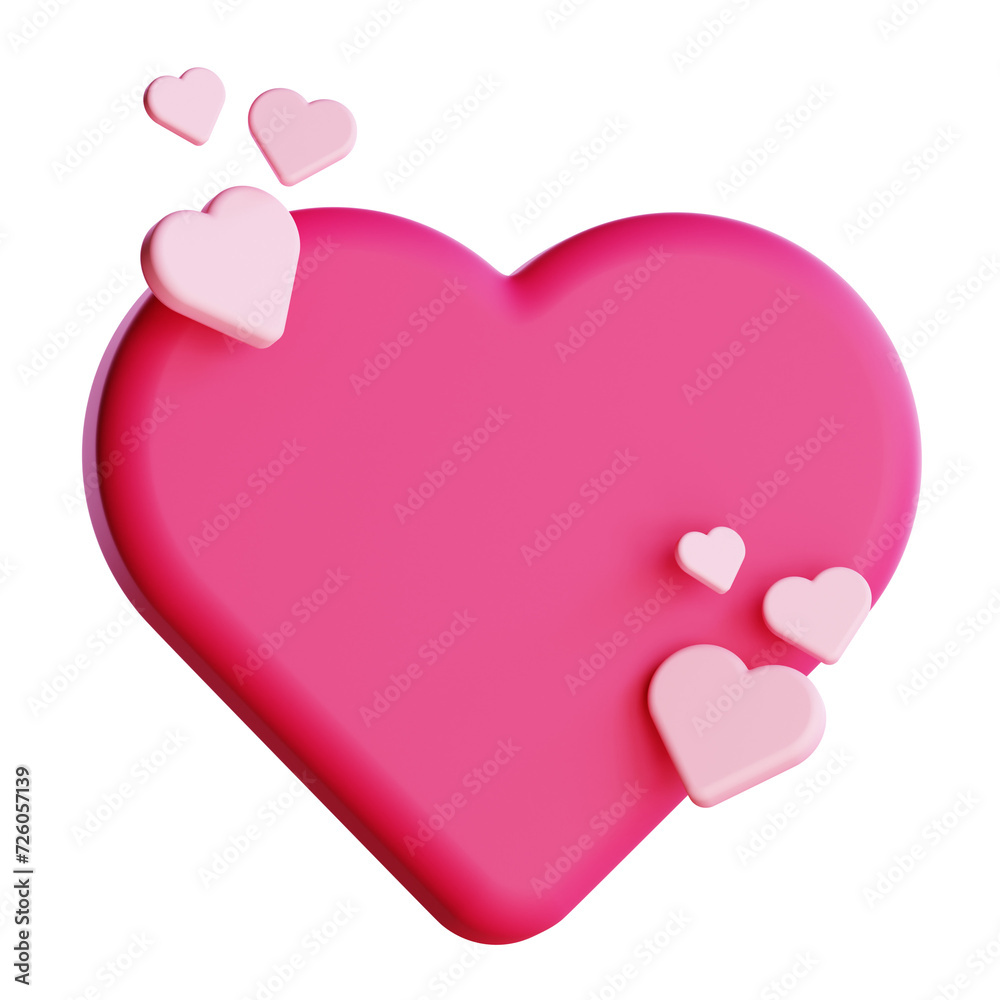 Red Heart 3d illustration Red Heart 3d illustration