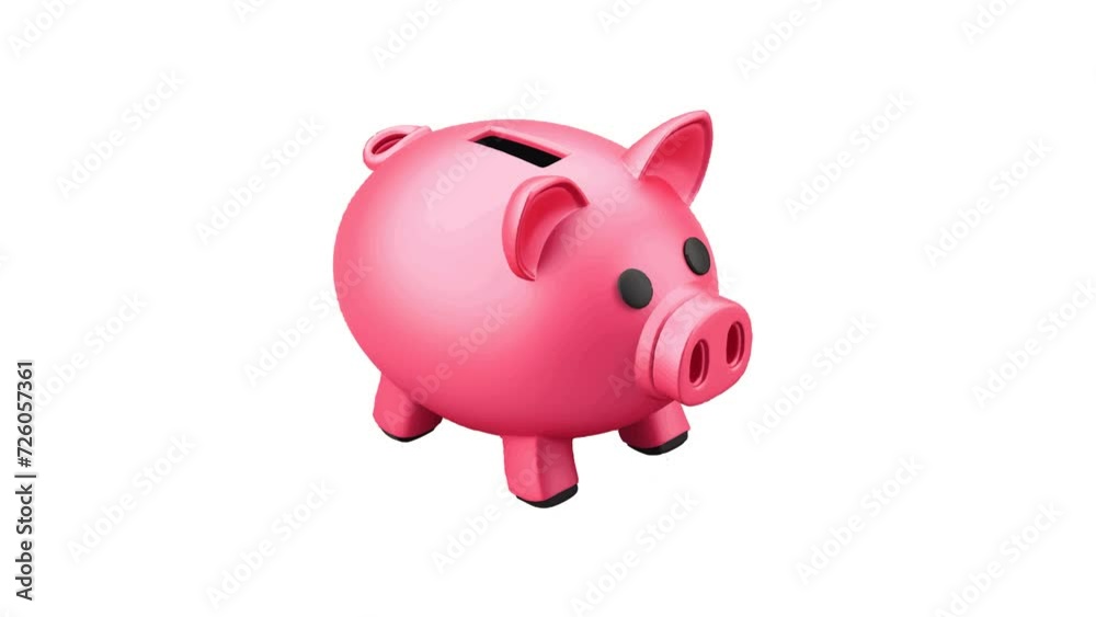 Piggy Bank Icon of nice animated for your isometric videos easy to use with Transparent Background Piggy Bank Icon of nice animated for your isometric videos easy to use with Transparent Background
