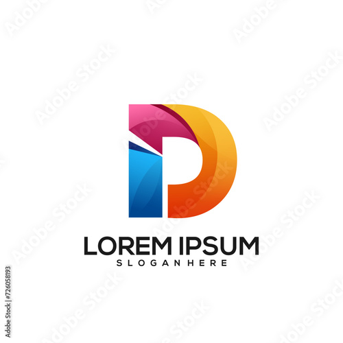 Free Download Letter design colorful gradient - GFXLoad
