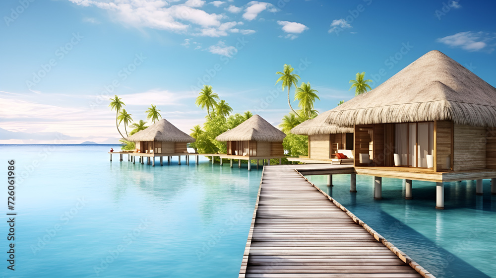tropical resort in maldives