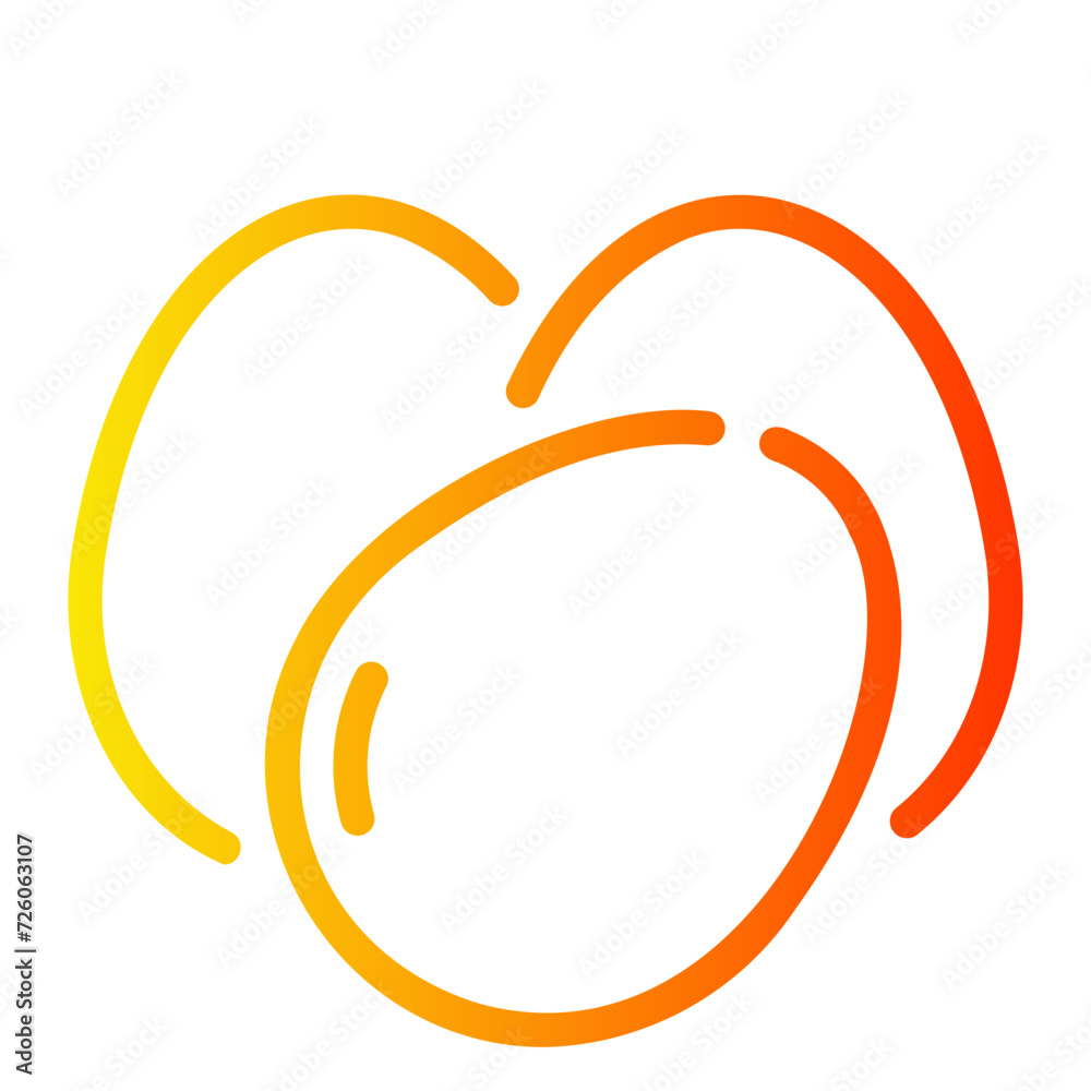 eeg Line Gradient Icon