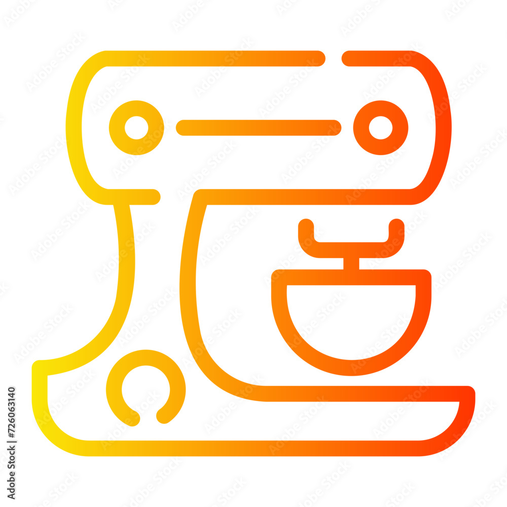 mixer Line Gradient Icon mixer Line Gradient Icon