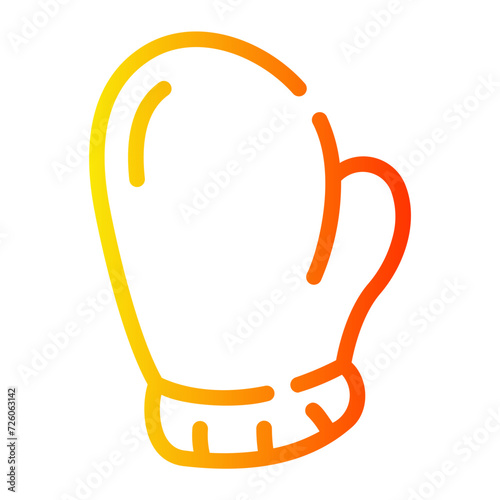 mitten Line Gradient Icon