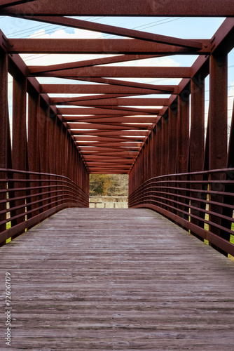 rusted bridge in Houston, Texas