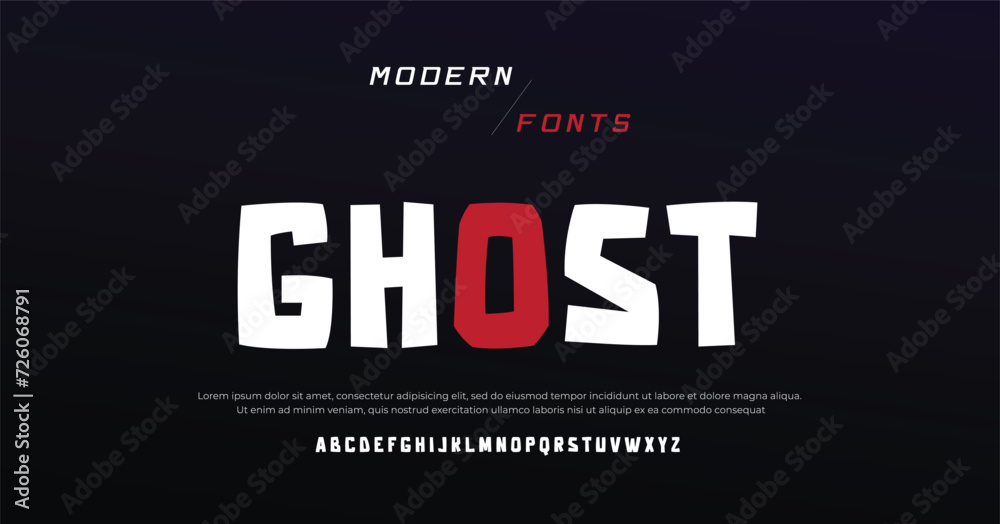 Ghost Minimal modern urban fonts for logo, brand etc.