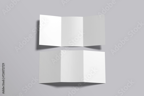 A5 Trifold Blank Mockup