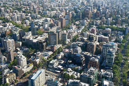 Santiago  Chile  October 22  2023  city view showing the architecture of the buildings and houses