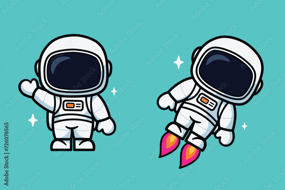 cute astronaut illustration