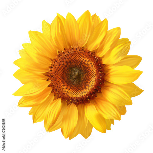 A of sunflower  on transparency background PNG