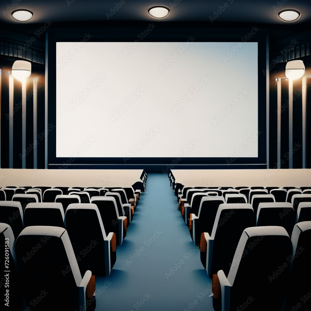 Obraz premium 映画館 AI画像 ジェネレーティブ AI
