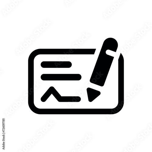 bank check icon vector illustration
