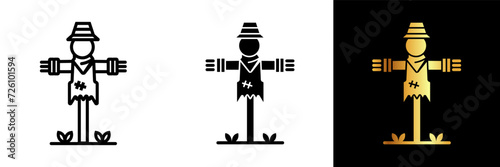 The Scarecrow Icon embodies the rural tradition of field protection, offering a charming symbol of agriculture and safeguarding crops.