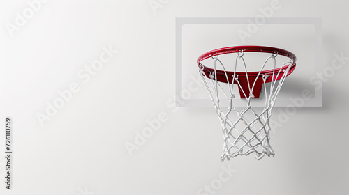 Basketball Hoop over white background, © berkeley