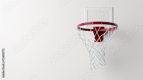 Basketball Hoop over white background, © berkeley