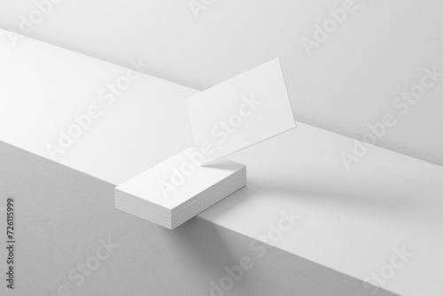 3d render card mockup for business card  card mockup for company id