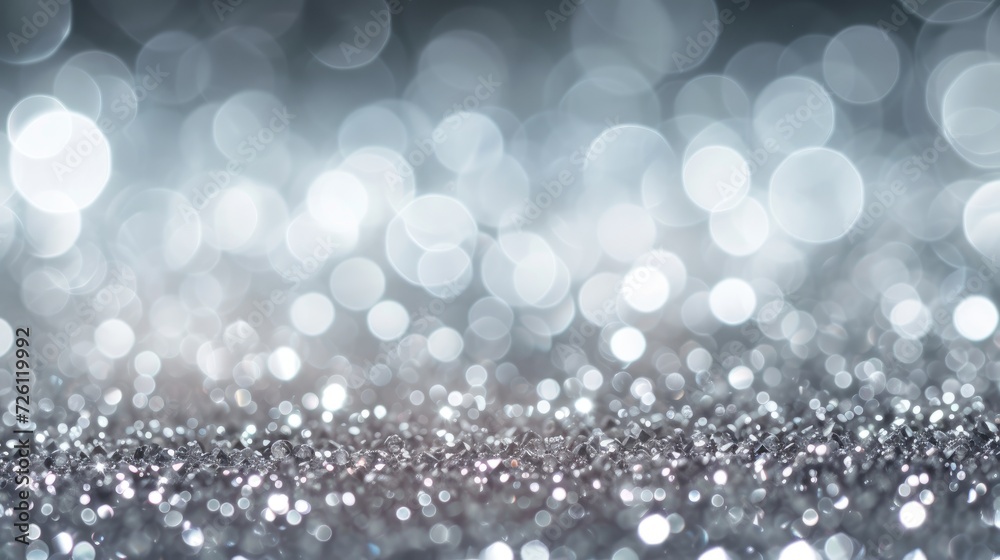 silver and diamond Abstract of Bright and sparkling bokeh background silver and diamond Abstract of Bright and sparkling bokeh background