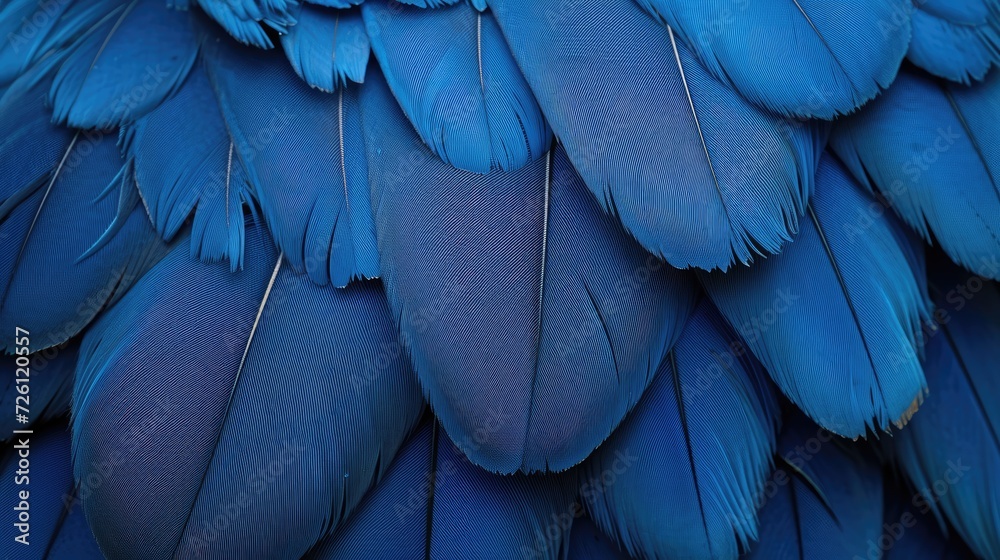 blue hawk feathers with visible detail texture background Stock ...