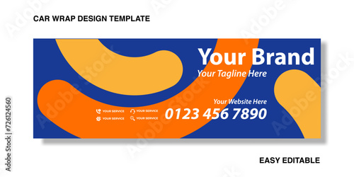 modern wrap decal for livery branding design and corporate identity company