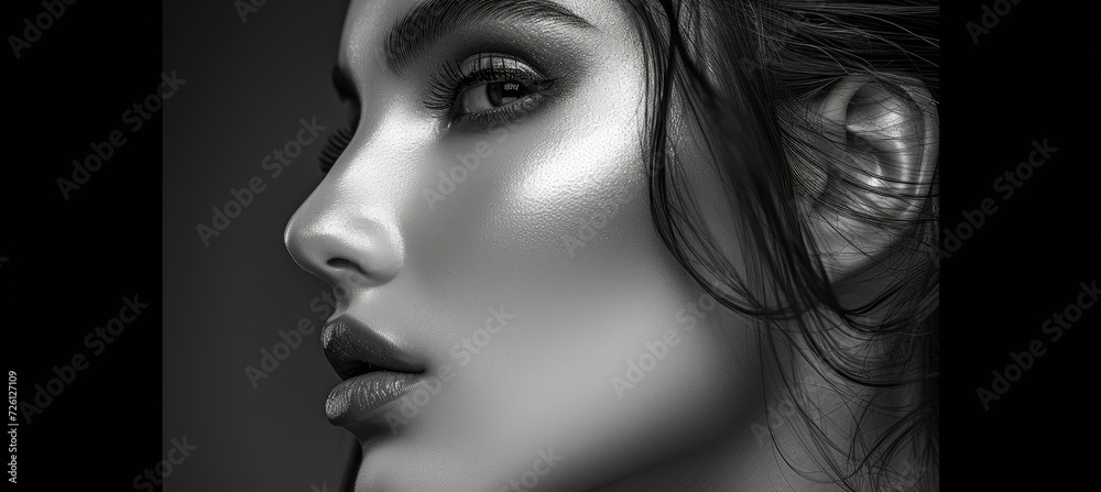 Glamour stylish model. Portrait of a young beautiful woman Glamour stylish model. Portrait of a young beautiful woman