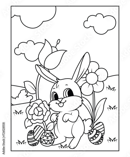 easter coloring page for kids