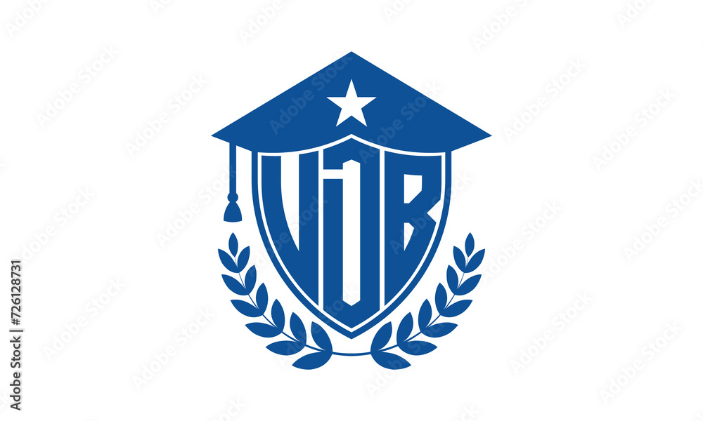 UDB three letter iconic academic logo design vector template. monogram, abstract, school, college, university, graduation cap symbol logo, shield, model, institute, educational, coaching canter, tech UDB three letter iconic academic logo design vector template. monogram, abstract, school, college, university, graduation cap symbol logo, shield, model, institute, educational, coaching canter, tech