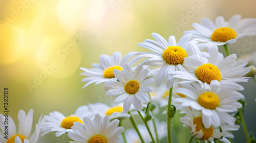 Daisy Blooms in Sunlit Garden