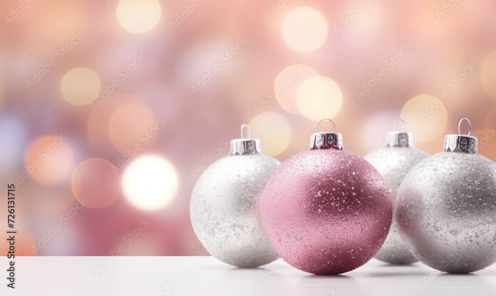 christmas background with baubles and lights christmas background with baubles and lights