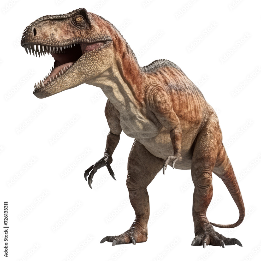 Cartoon Allosaurus PNG Cutout, Generative AI Cartoon Allosaurus PNG Cutout, Generative AI