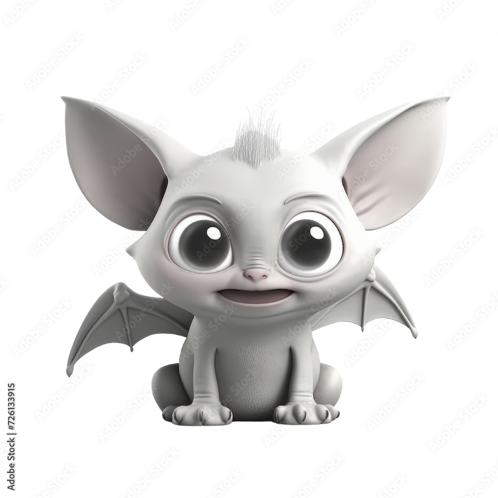 Cartoon Bat PNG Cutout, Generative AI Cartoon Bat PNG Cutout, Generative AI